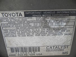 2000 Toyota 4Runner SR5 Silver 3.4L AT 2WD #Z24698